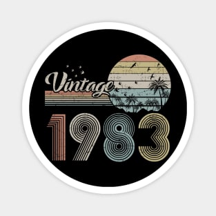 Vintage 1983 Design 37 Years Old 37th birthday for Men Women Magnet